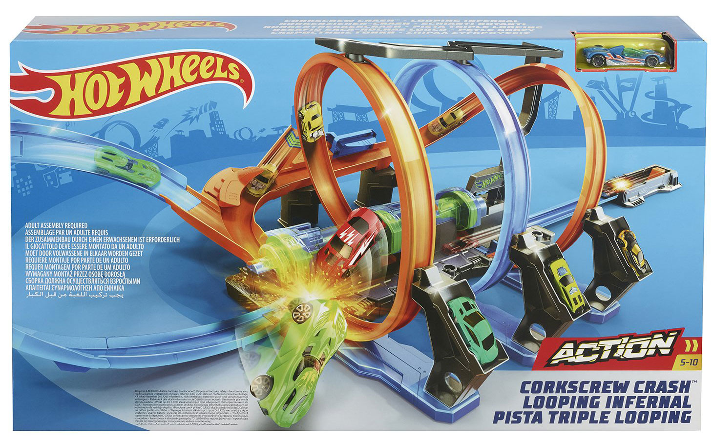 Купить Трек Hot Wheels Corkscrew Crash FTB65 в Ростове-на-Дону в  интернет-магазине LEMI KIDS