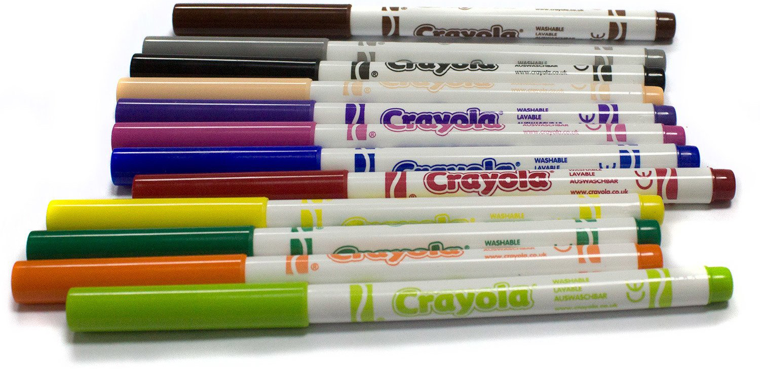 Cмываемые фломастеры пастельных цветов Super Tips Crayola 12 цветов купить  в Ростове-на-Дону в интернет-магазине LEMI KIDS