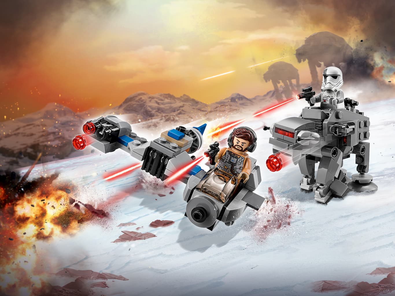 Конструктор LEGO Star Wars 75195 Бой пехотинцев Первого Ордена против  Cпидера на лыжах купить в Ростове-на-Дону в интернет-магазине LEMI KIDS