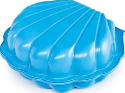 Песочница с крышкой Ракушка Maxi Paradiso Toys, 102x88x20 см, голубая