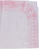 Уголок с гипюром Вербена Моё Дитё белый с розовым 75х75 см