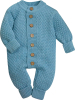 Комбинезон детский Amarobaby Pure Love Wool вязаный, голубой 56