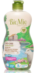 Экологичное средство для мытья посуды, овощей и фруктов BioMio с экстрактом хлопка и ионами серебра