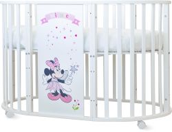 Кроватка Polini kids Disney baby Минни Маус-Фея белый
