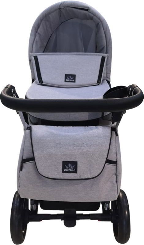 Коляска BeBe-mobile Castello Sport  (2 в 1) светло-серый