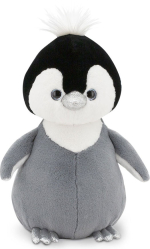 Мягкая игрушка Пушистик Пингвинёнок Orange Toys, 35 см, серая