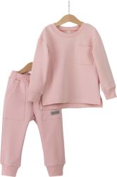 Комплект детский Baby boom джемпер и брюки светлая пудра 104