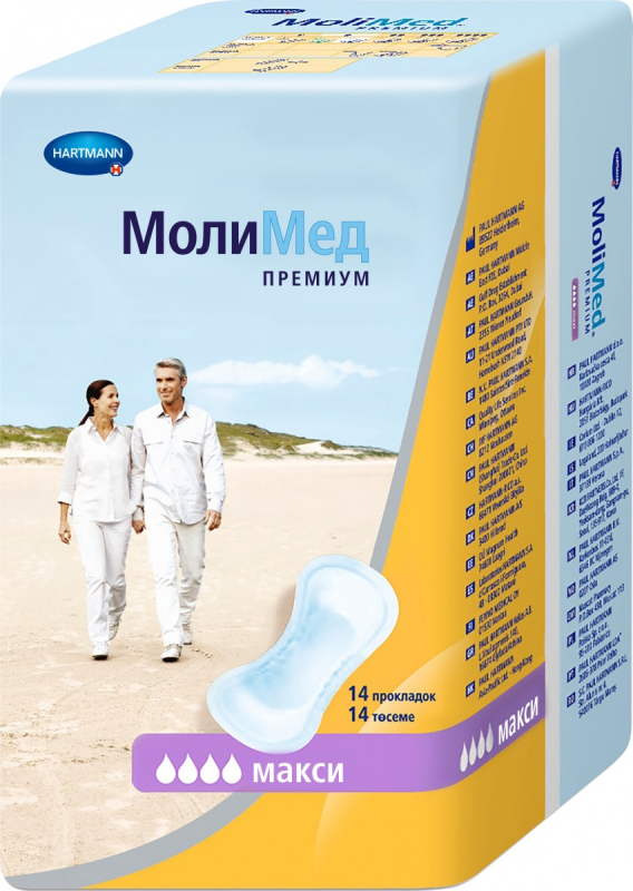 Урологические прокладки для женщин Hartmann MoliMed Premium Maxi 14 штук