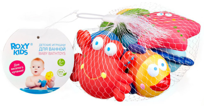 Набор игрушек для ванной Roxy Kids Морские обитатели
