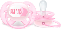Пустышка Philips Avent Ultra Soft Dreams с футляром для хранения и стерилизации 0-6 месяцев