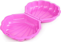 Песочница с крышкой Ракушка Maxi Paradiso Toys, 102x88x20 см, розовая