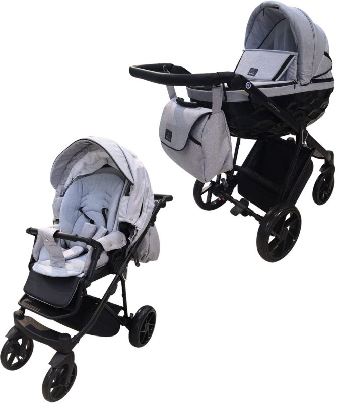 Коляска BeBe-mobile Castello Sport  (2 в 1) светло-серый