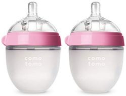 Набор бутылочек для кормления Comotomo, цвет розовый Natural Feel Baby Bottle 150 мл