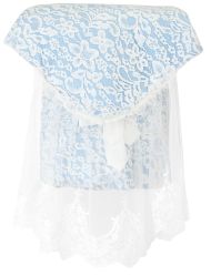 Конверт-одеяло Choupette плед кружевной Дантель голубой